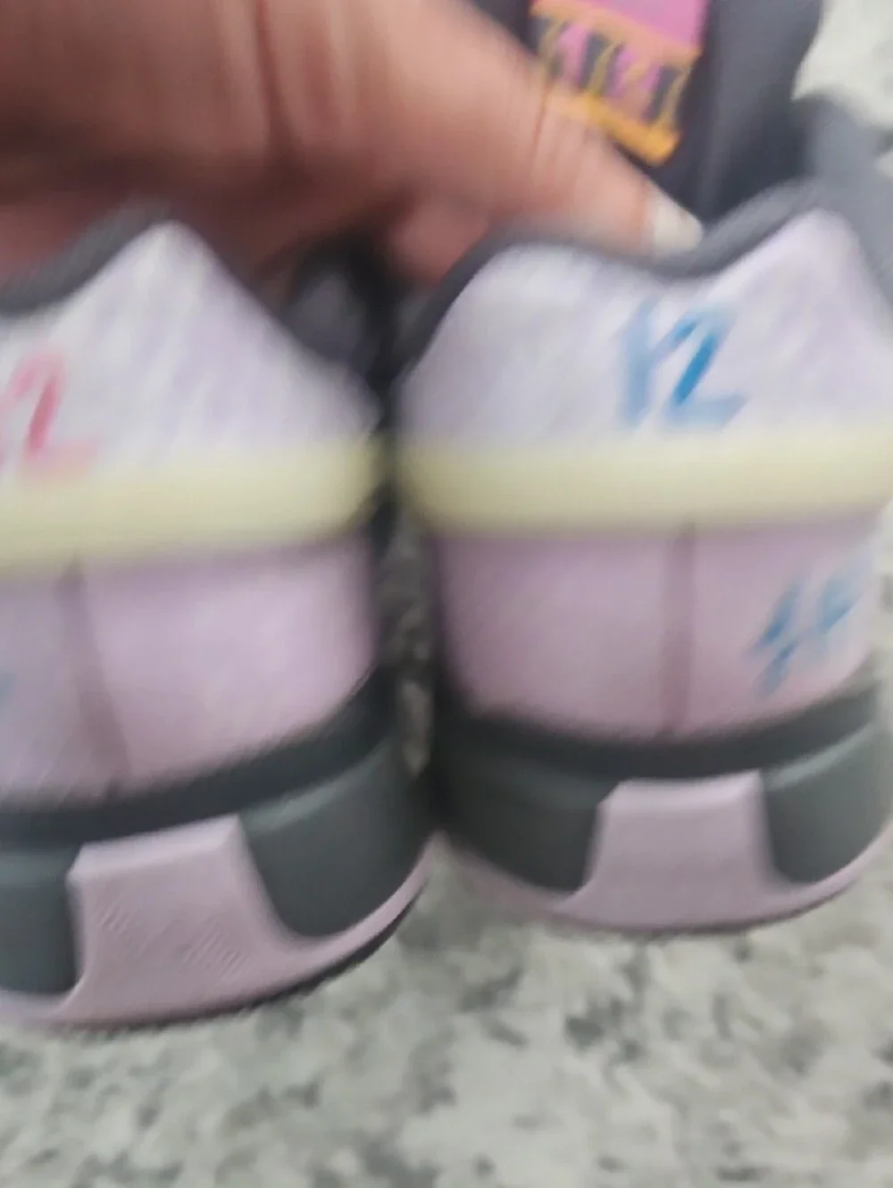 Ja Morant Nike Youth Gray Sneakers with Yellow Accent
